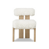 Nelly Sheepskin/Lioness Dining Accent Chair