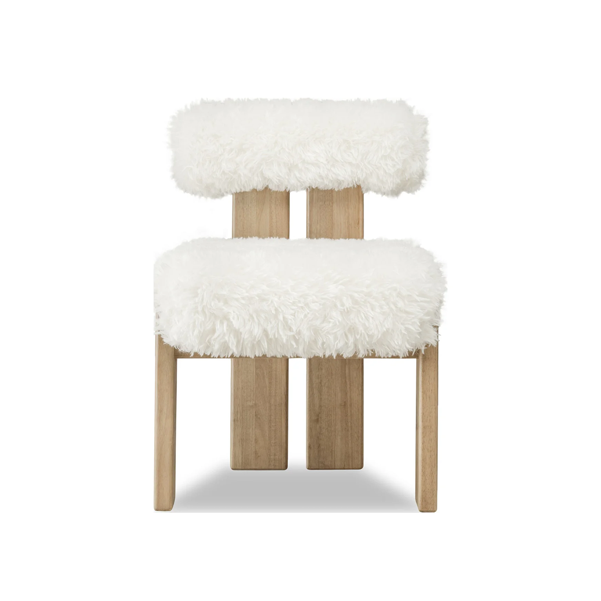Nelly Sheepskin/Lioness Dining Accent Chair