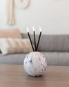 Neva Vase, White Marble