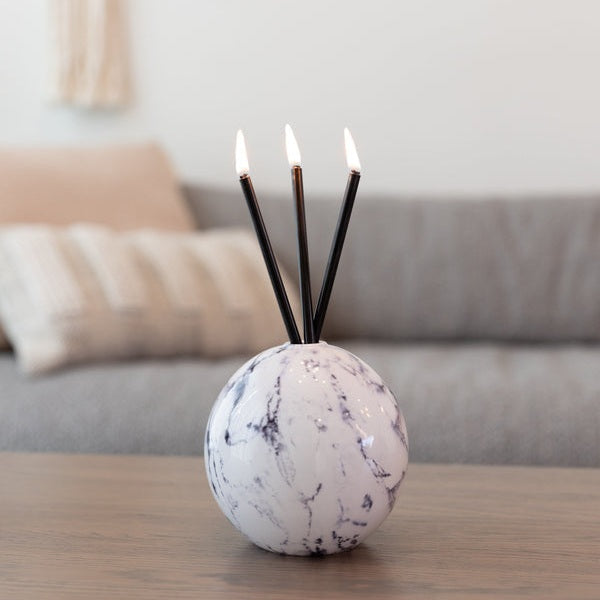 Neva Vase, White Marble