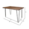 Organic Dining Table – Matte Brown