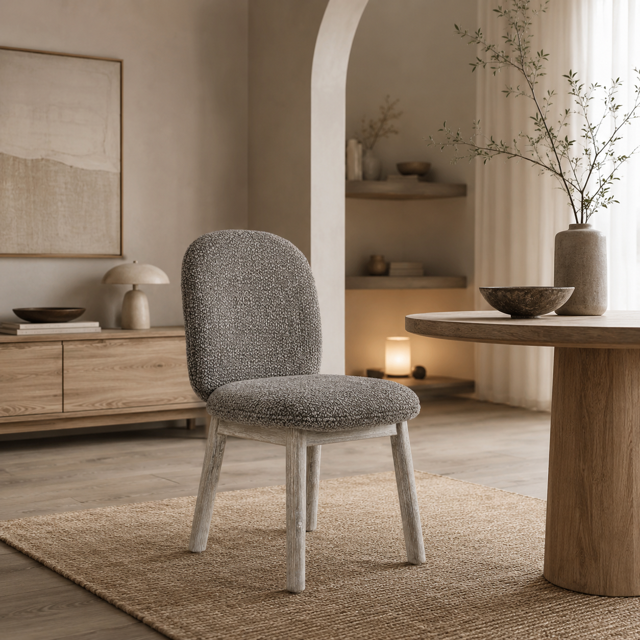 Oasis Dining Chair - Pearl Grey