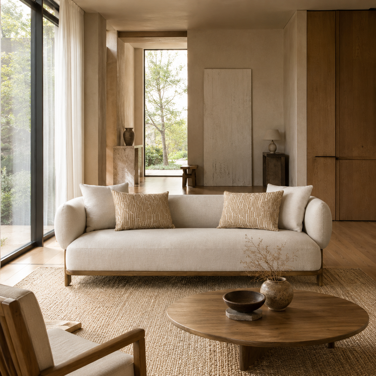 Odense 3-Seater Sofa with 4 Toss Pillows