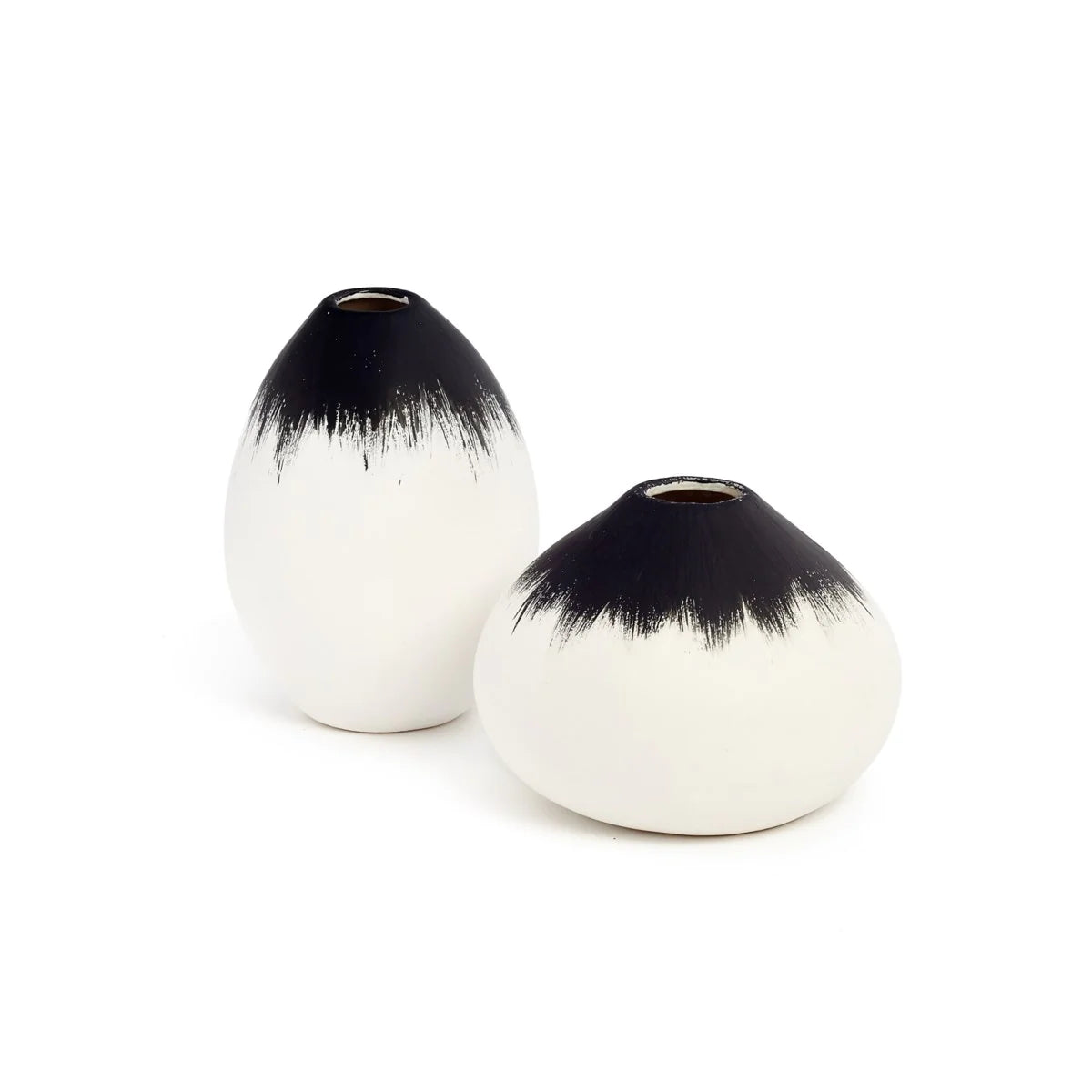 Oslo Small Cermic Vase Black-White