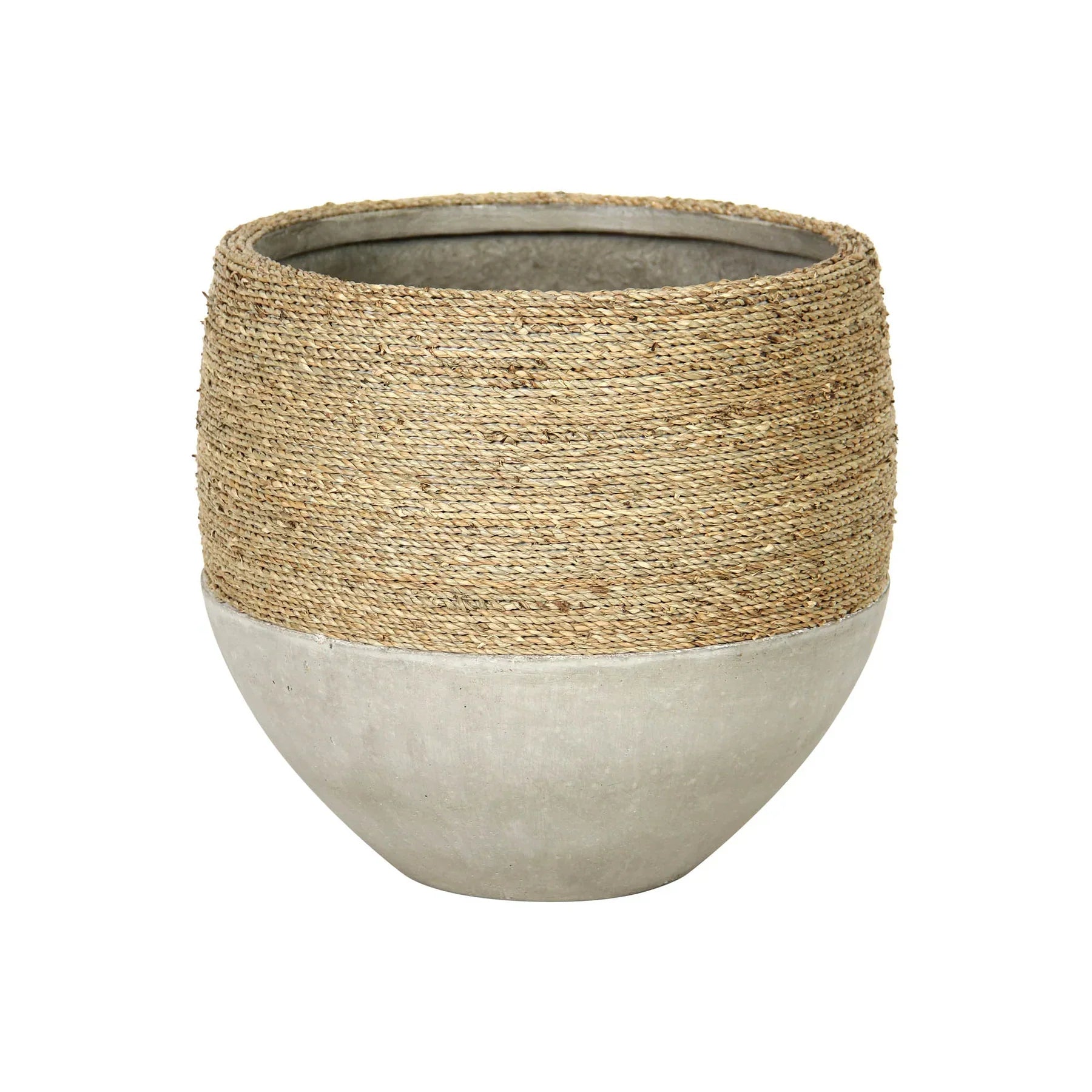 Nature Mixed Grass and Concrete Pot-thumbmail-1