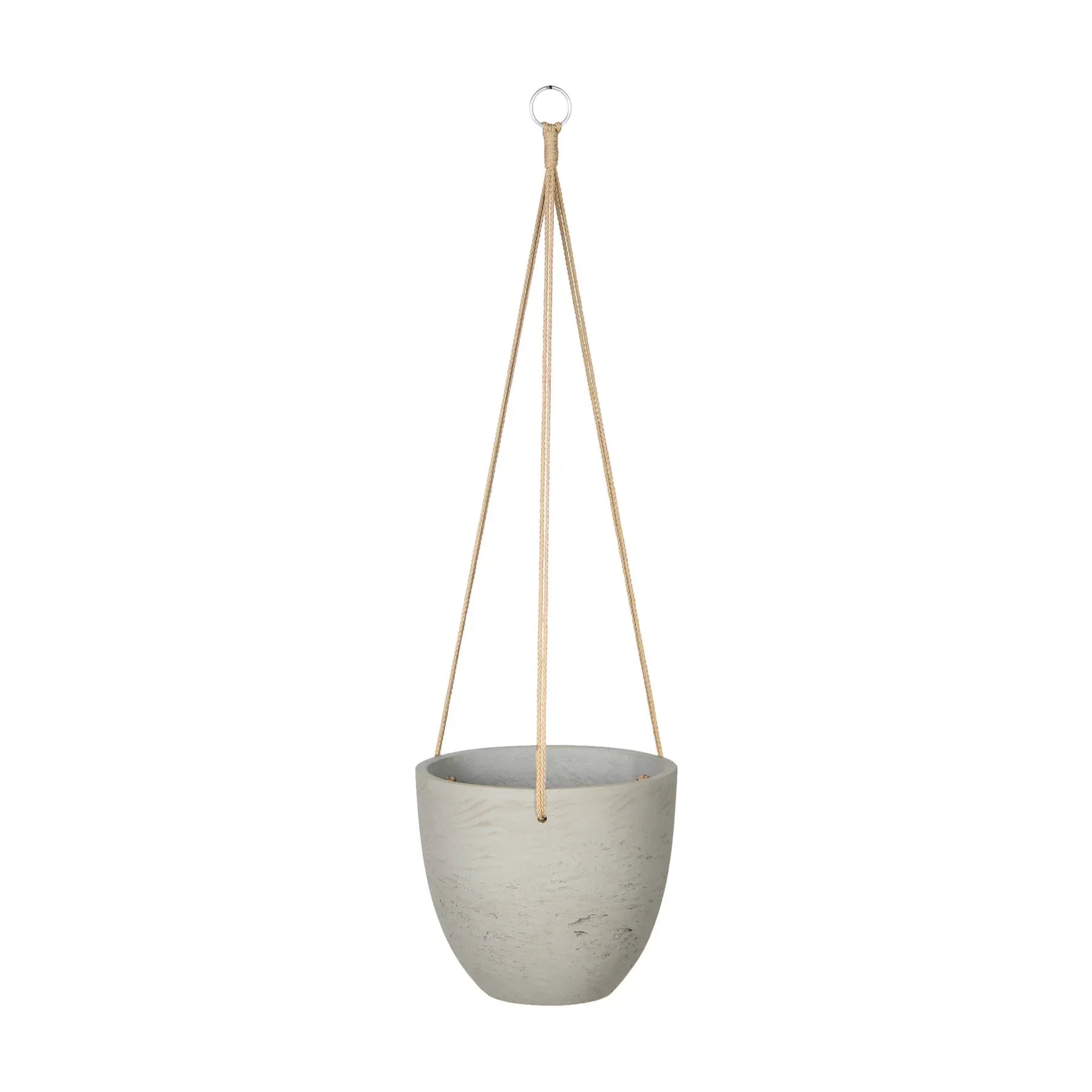 Classic Small Hanging Pot - Cement Grey-thumbmail-1