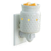 White Hobnail Pluggable Fragrance Warmer