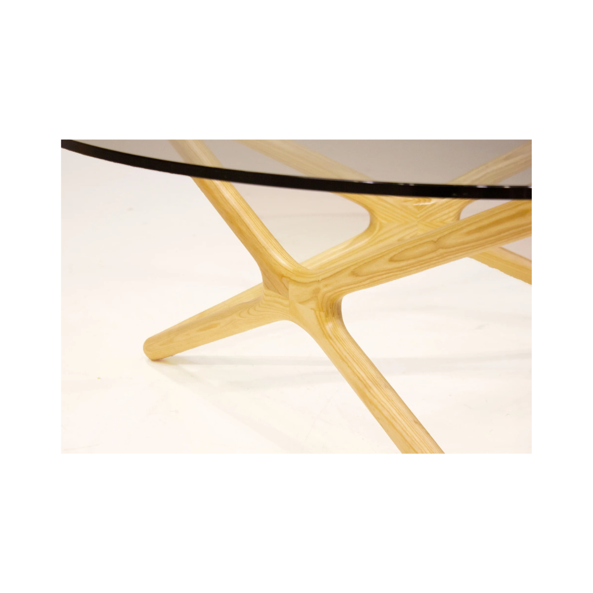 QUASAR Coffee Table Round Natural Ash Stain Base-thumbmail-2