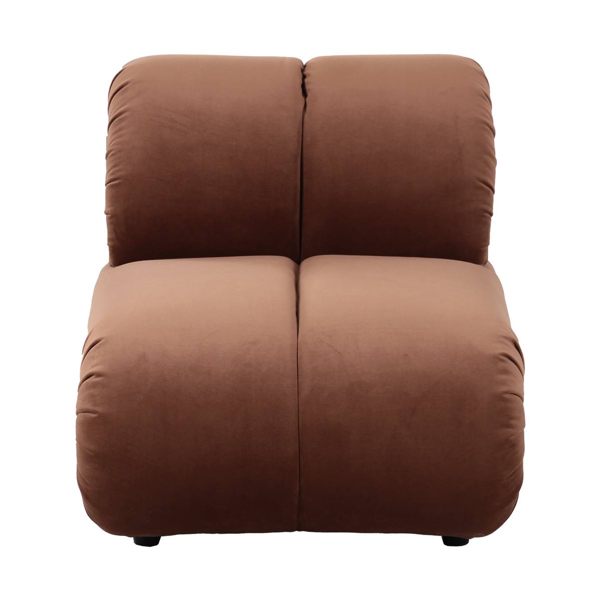 Roux Plush Lounge Accent Chair – Cognac Brown-thumbmail-1