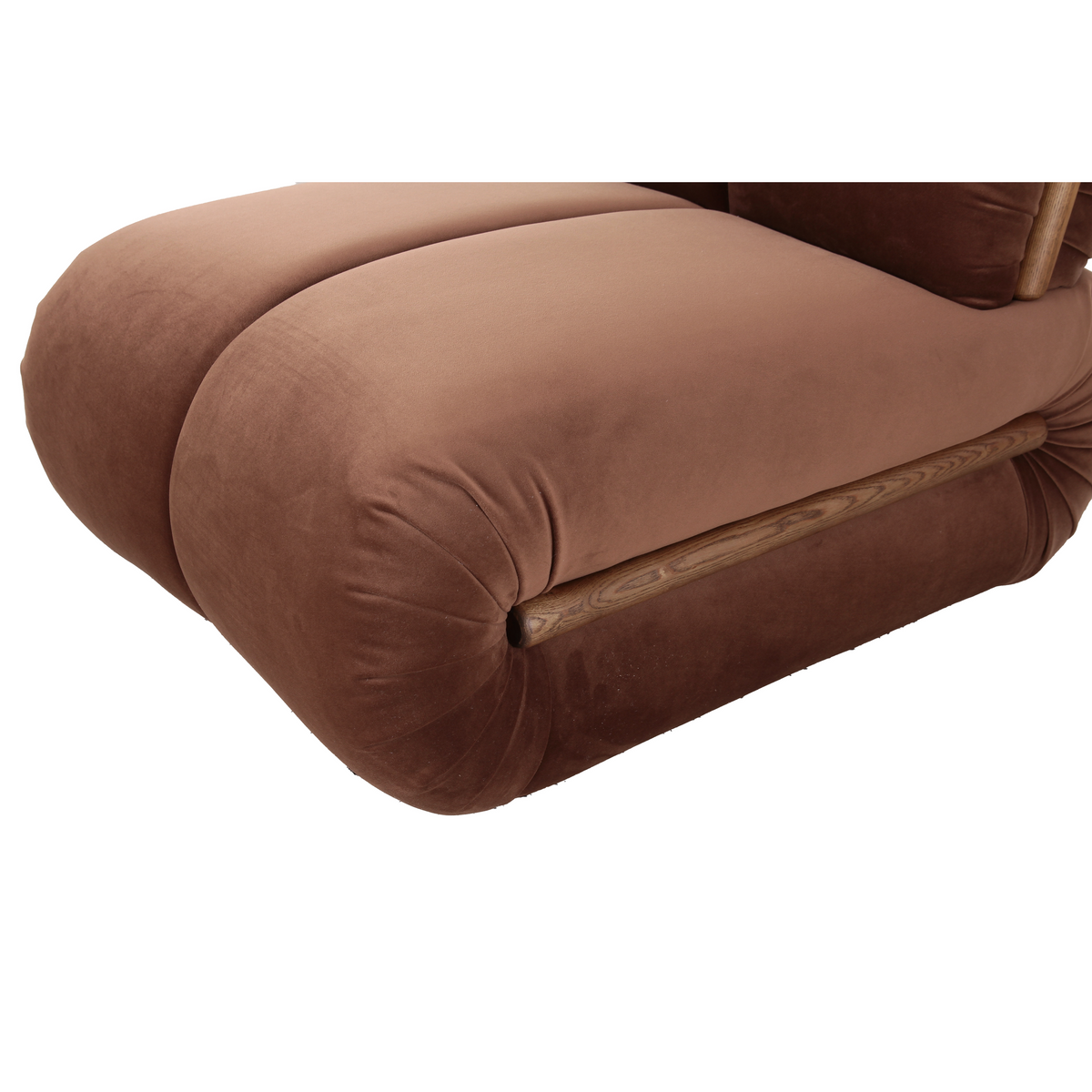 Roux Plush Lounge Accent Chair – Cognac Brown-thumbmail-5