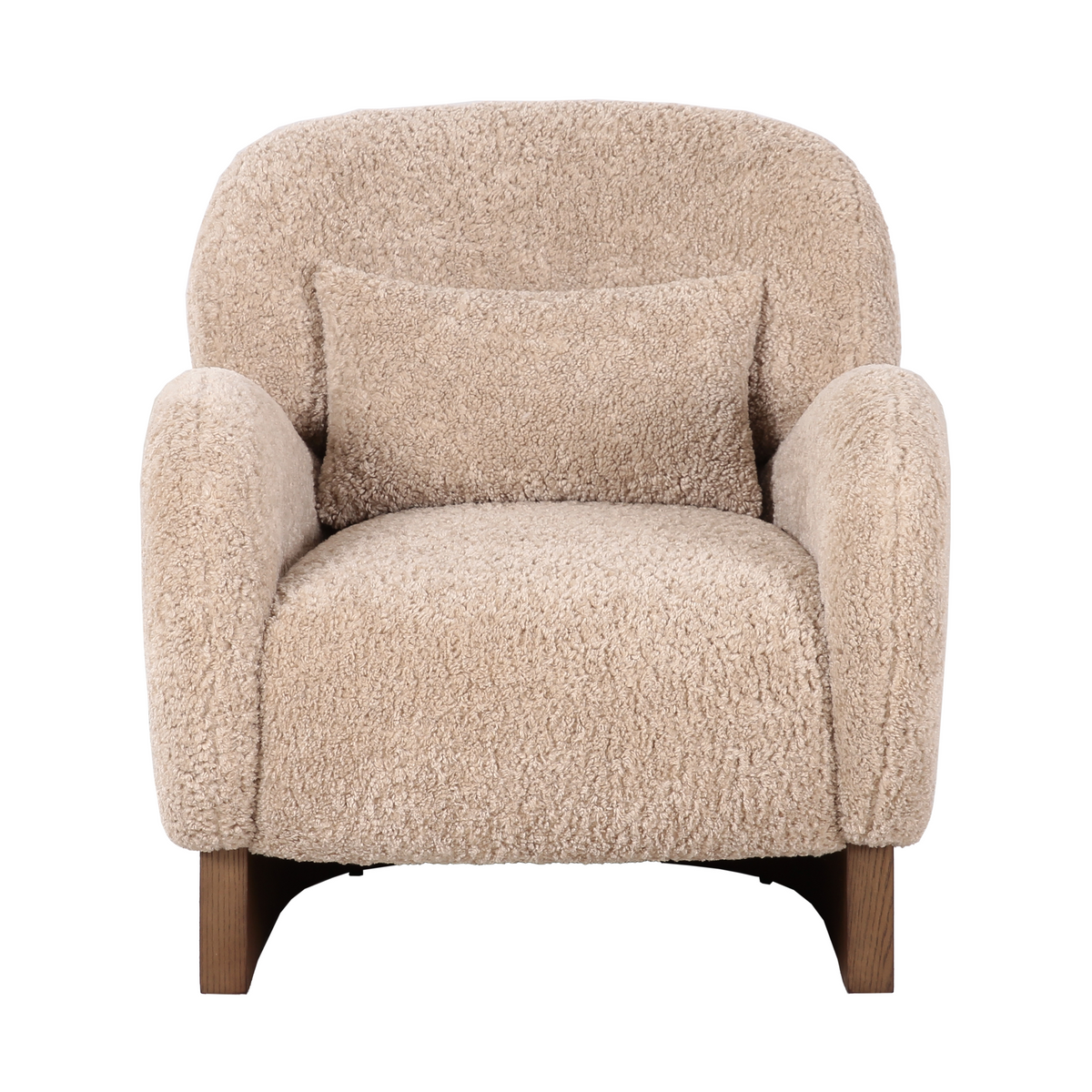 Arisa Sculptural Accent Chair – Warm Beige-thumbmail-1
