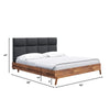 Remix Queen Bed - Grey