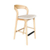 Rotondo Counter Stool - Natural Frame