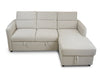 Pandina Premium Fabric Sleeper Sectional - Abby Flax