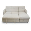 Pandina Premium Fabric Sleeper Sectional - Abby Flax