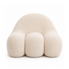 Front profile, soft, rounded silhouette accent chair - Hygge Design House