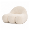 Side profile, soft, rounded silhouette accent chair - Hygge Design House