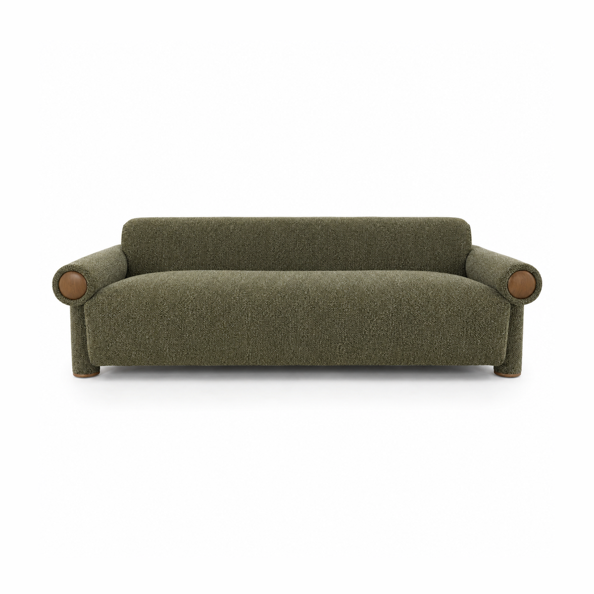 Riva Upholstered Sofa – Deep Olive Green-thumbmail-1