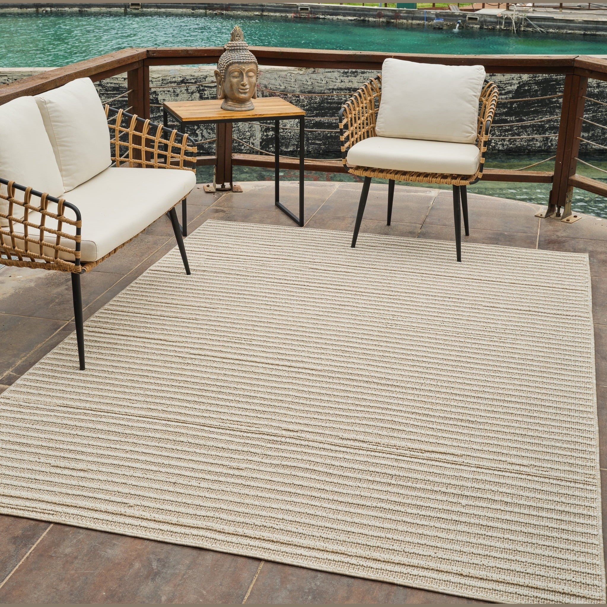 Utopia Cream Ornate Distressed Area Rug
