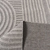 Utopia Grey Geometric Modern Area Rug – 5' x 8'