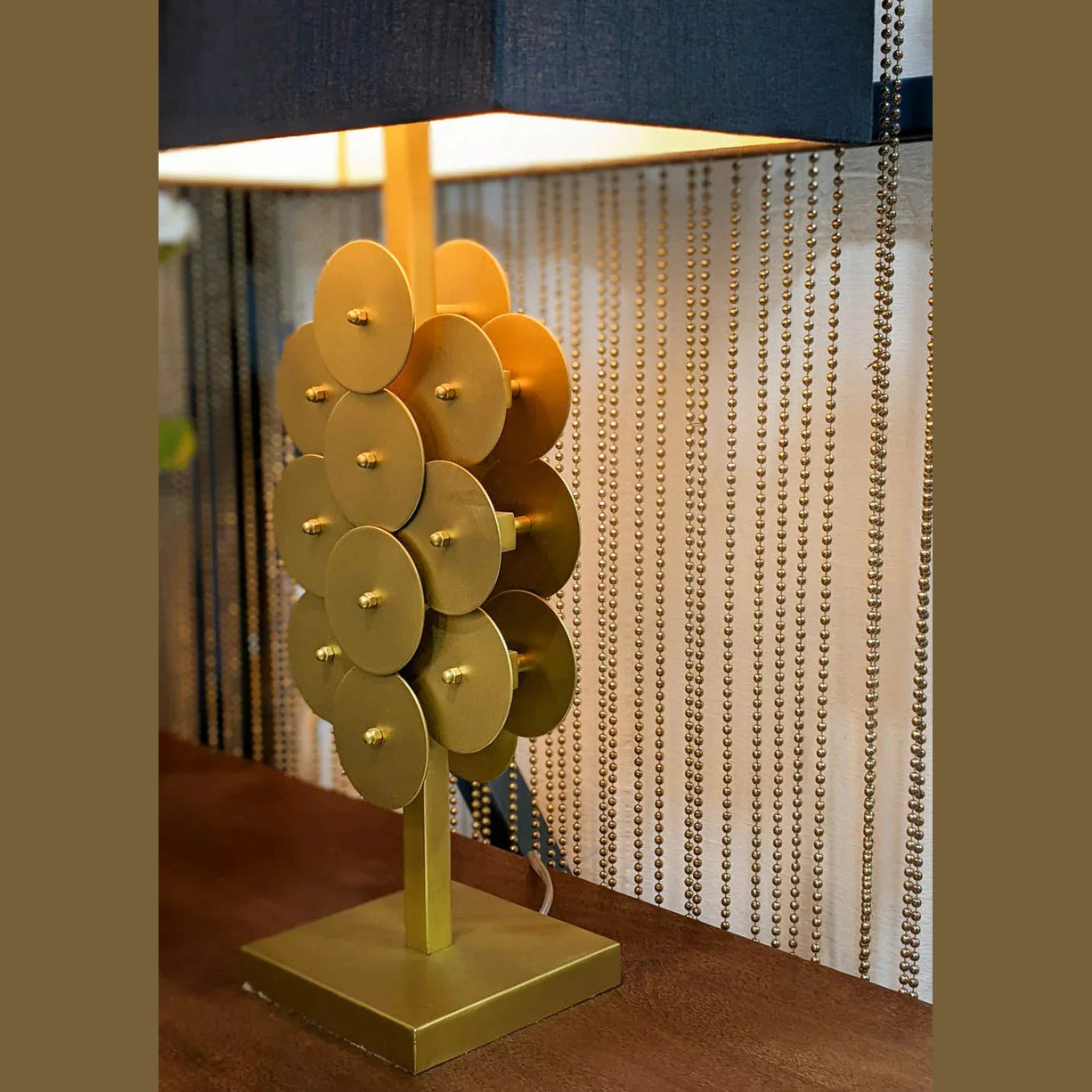 Skye Brass Disc Lamp