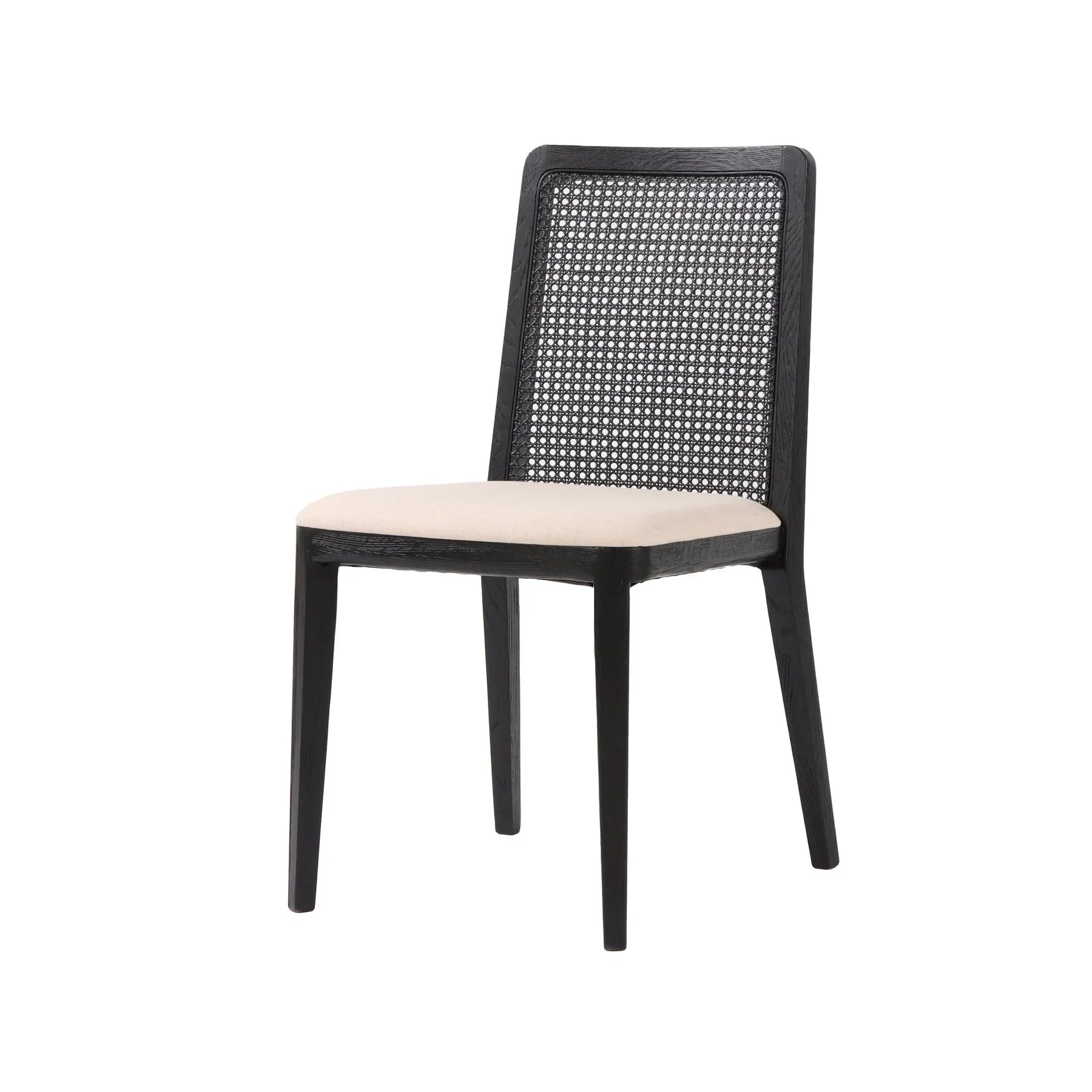 Cane Dining Chair - Oyster Linen