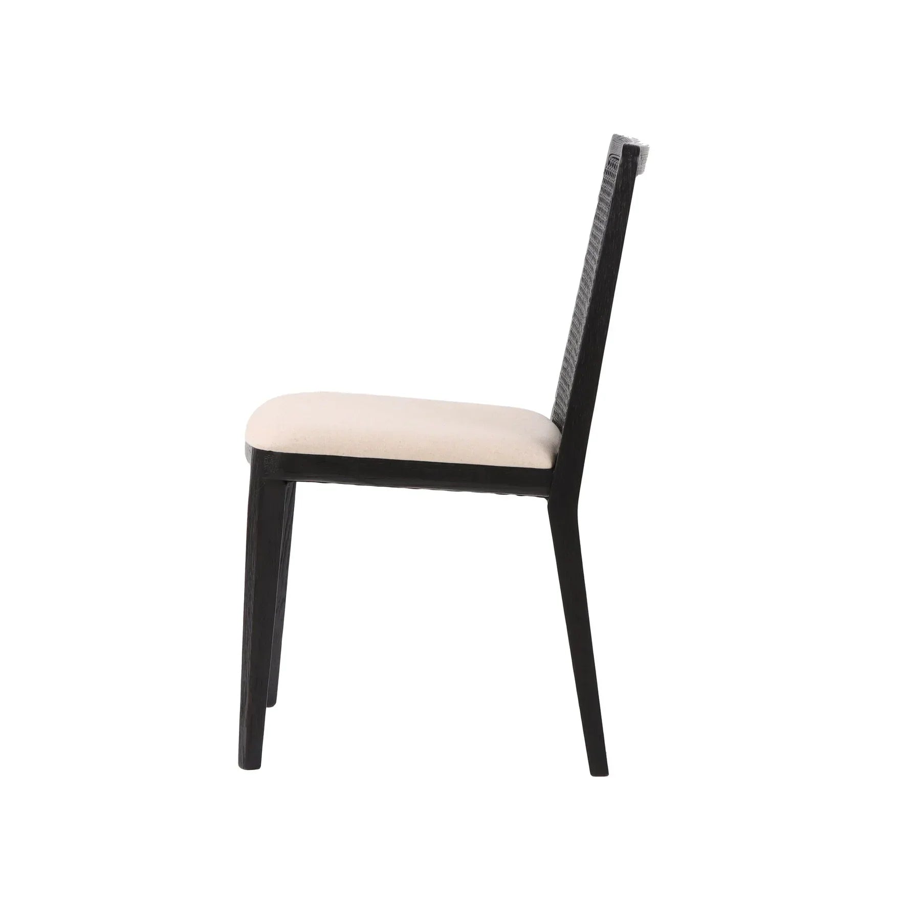 Cane Dining Chair - Oyster Linen