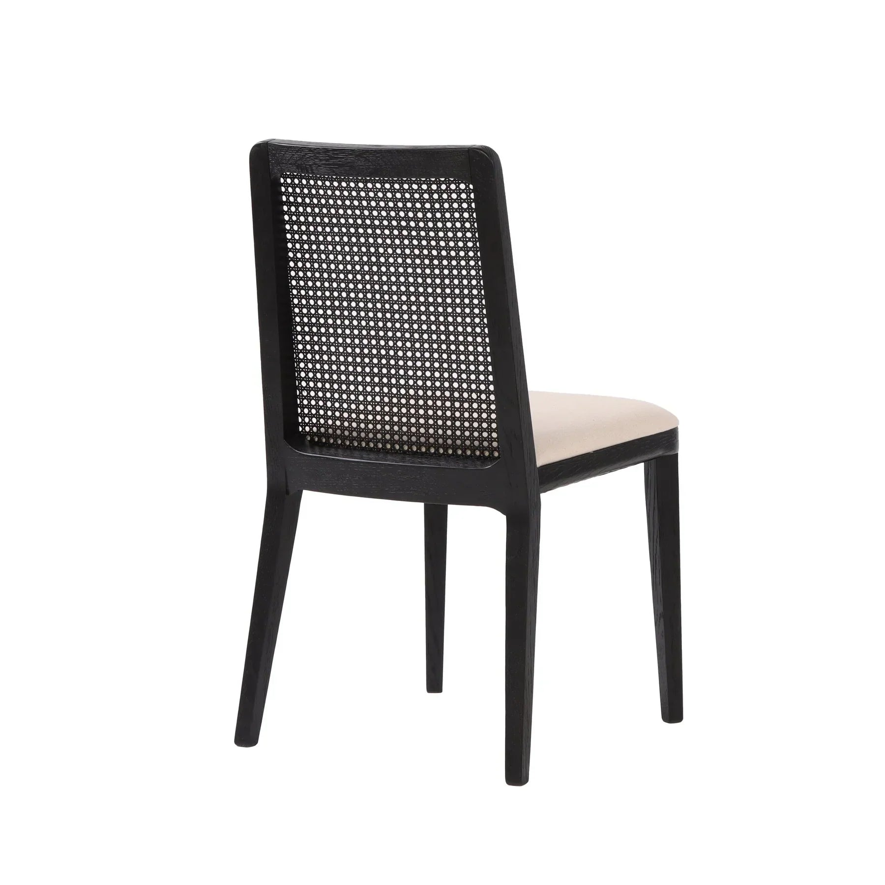 Cane Dining Chair - Oyster Linen