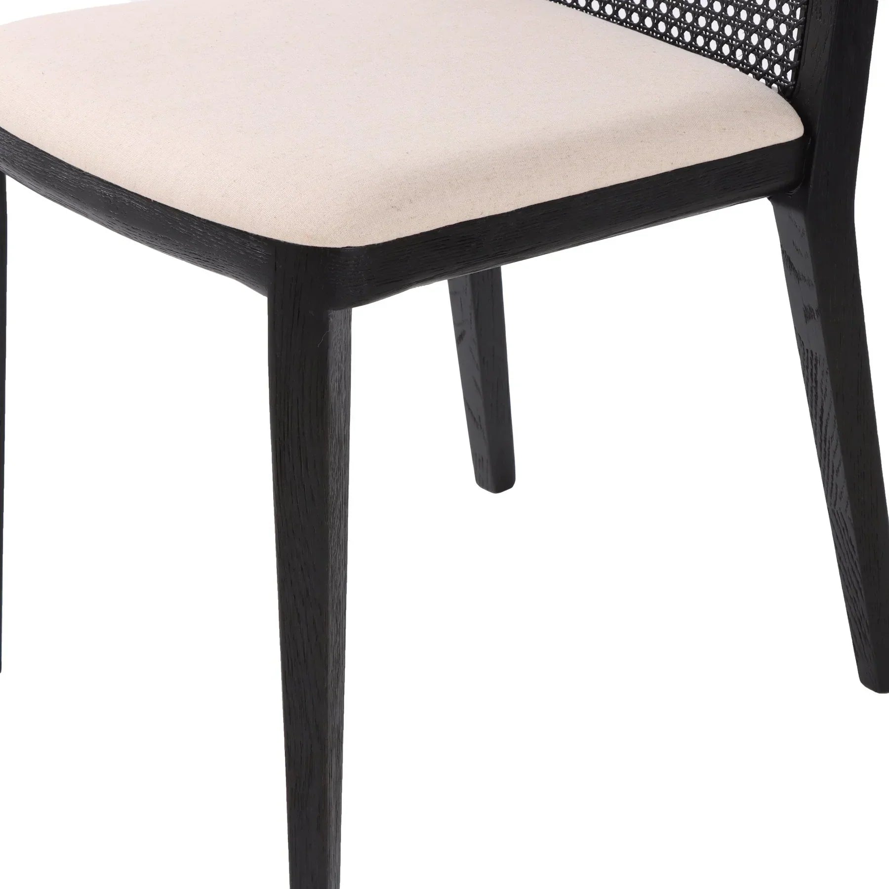 Cane Dining Chair - Oyster Linen