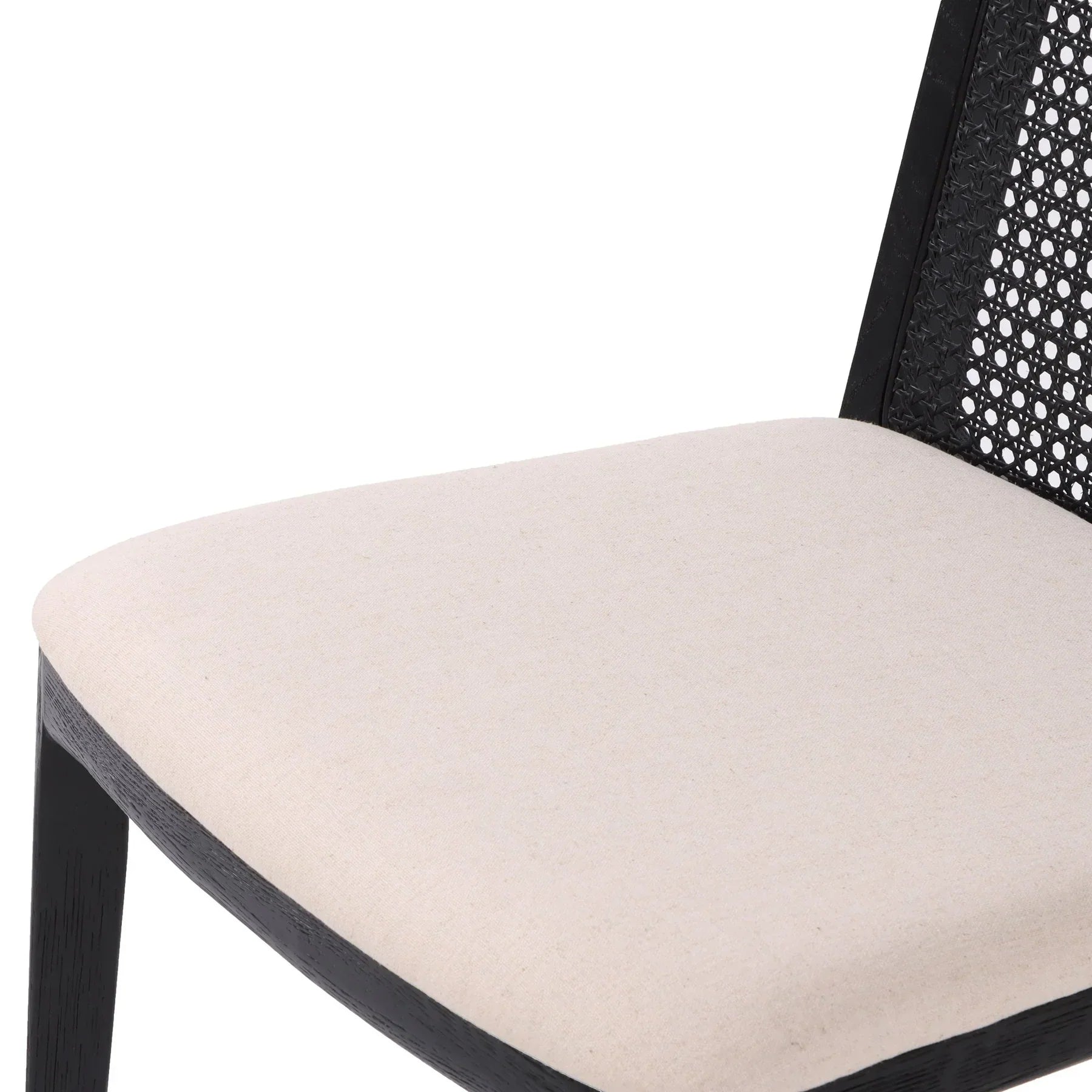 Cane Dining Chair - Oyster Linen