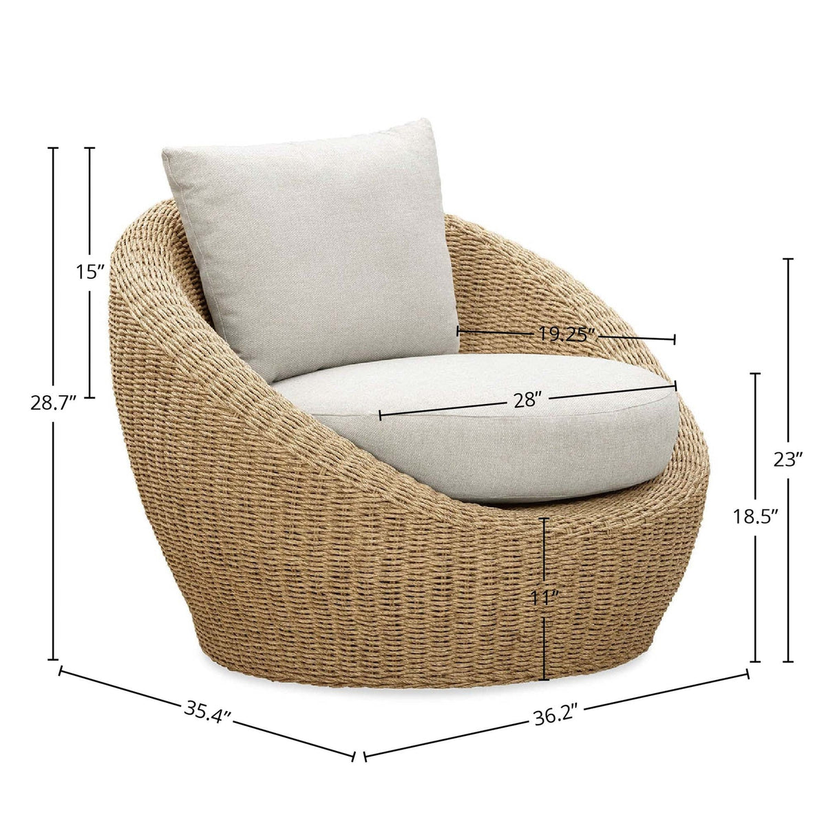 Siesta Outdoor - Round Club Chair-thumbmail-3
