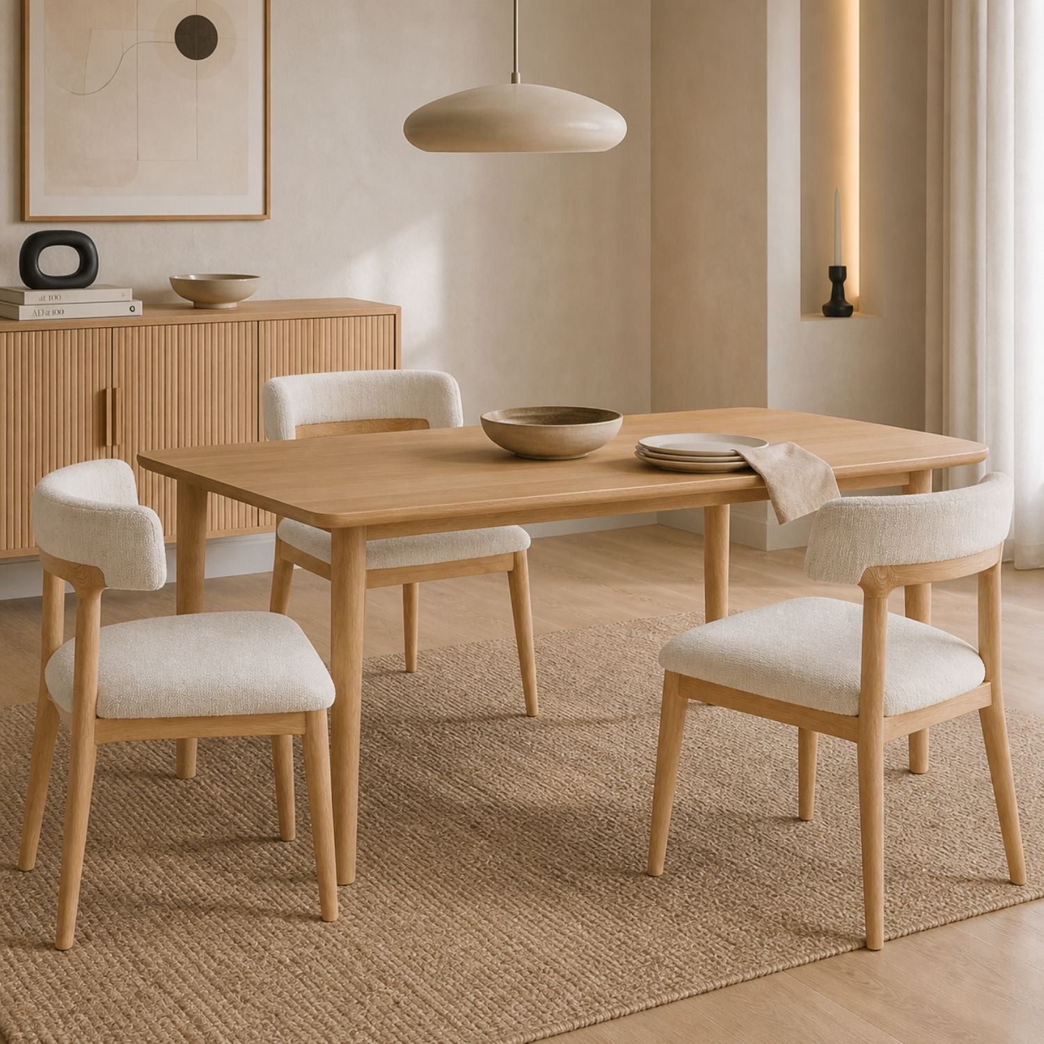 Alena Solid Oak Wood Dining Chair-thumbmail-2