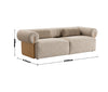 Dahlia 3 Seater Fabric Sofa