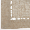 Hemstitched Border Napkin Taupe