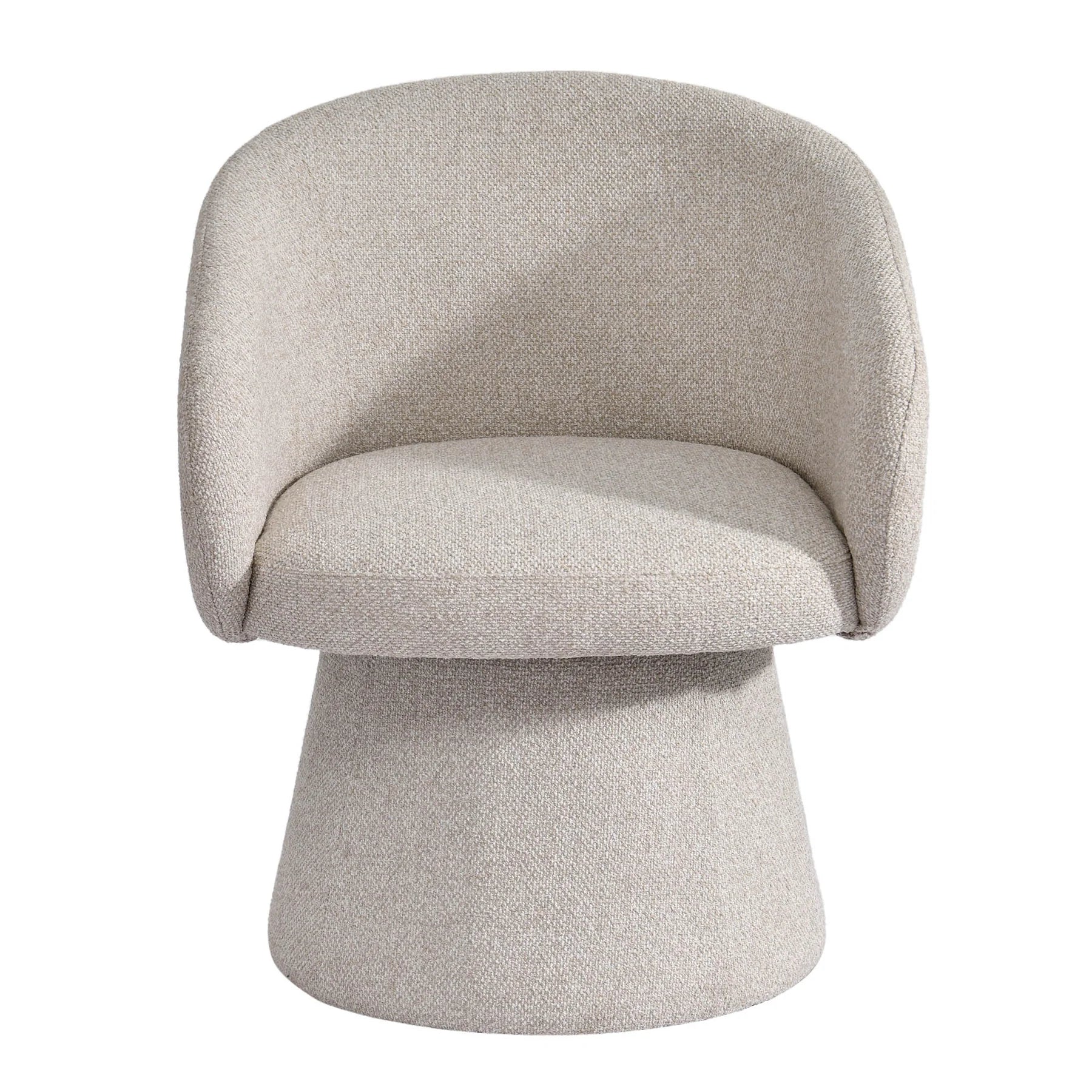 Secondary front view showcasing the uniform color and organic mushroom shape