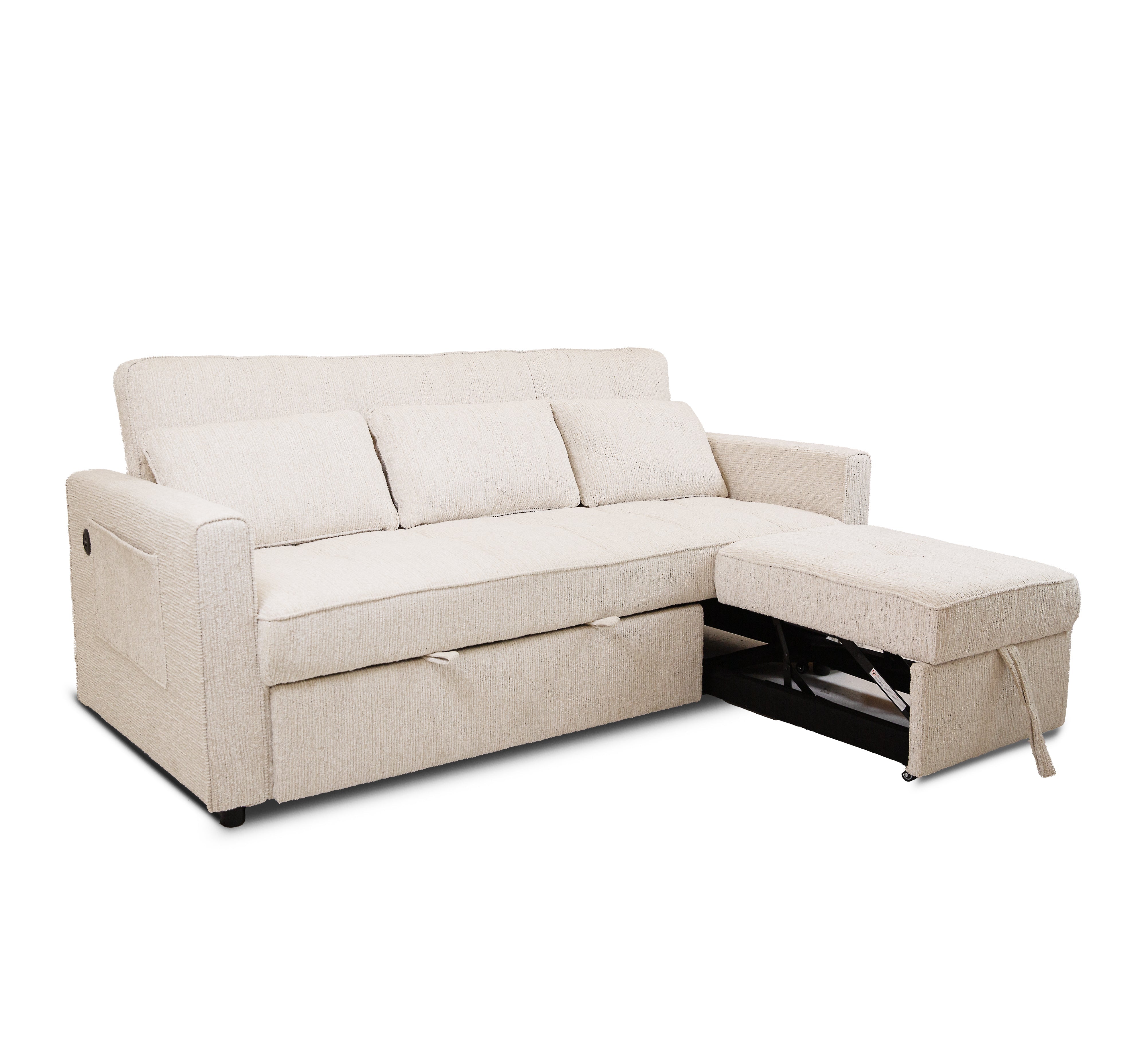 Hedal Sofa Sectional Sleeper - Eyelash