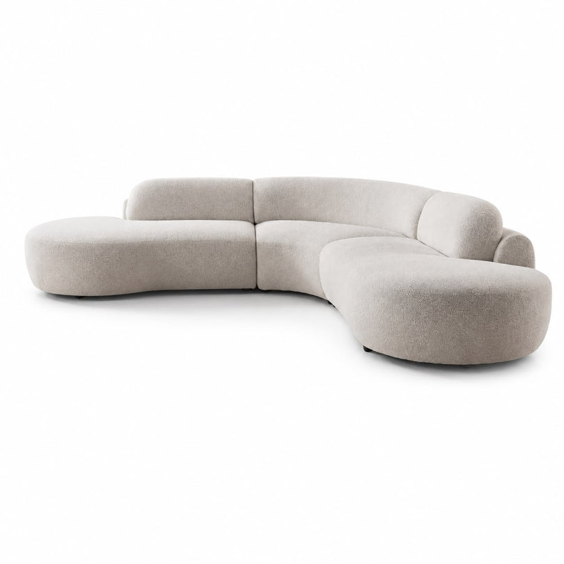 Noomi Sculptural Curved Modular Sectional – Warm Ivory-thumbmail-1