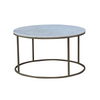 Tane Round Marble Coffee Table Brass Legs