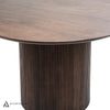 Catalina Solid Mango Wood Dining Table - Dark Brown