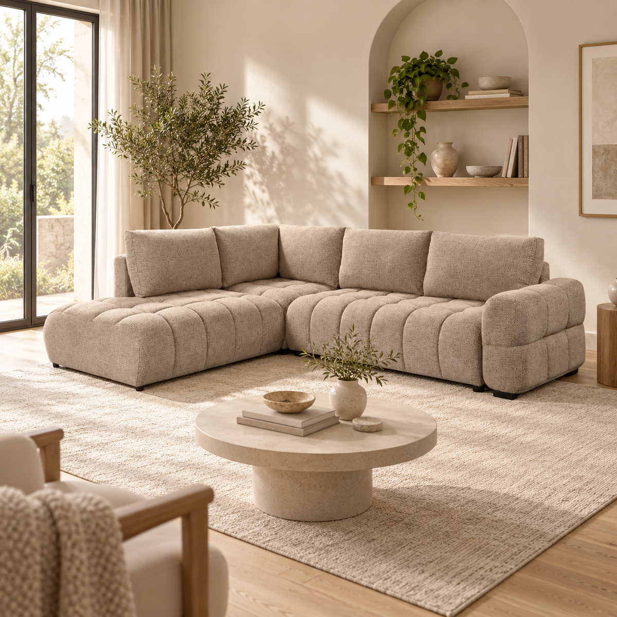 Avaa Pull-Out Sleeper Sectional with Chaise