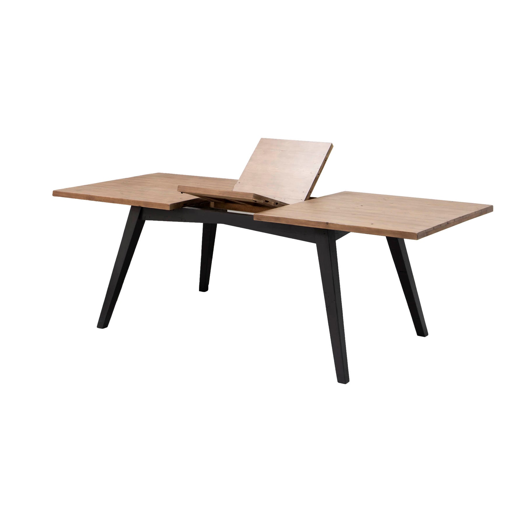 Frodo Extension Dining Table - Sundried Wheat - Matte Black