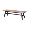 Frodo Dining Bench - Sundried Wheat - Matte Black