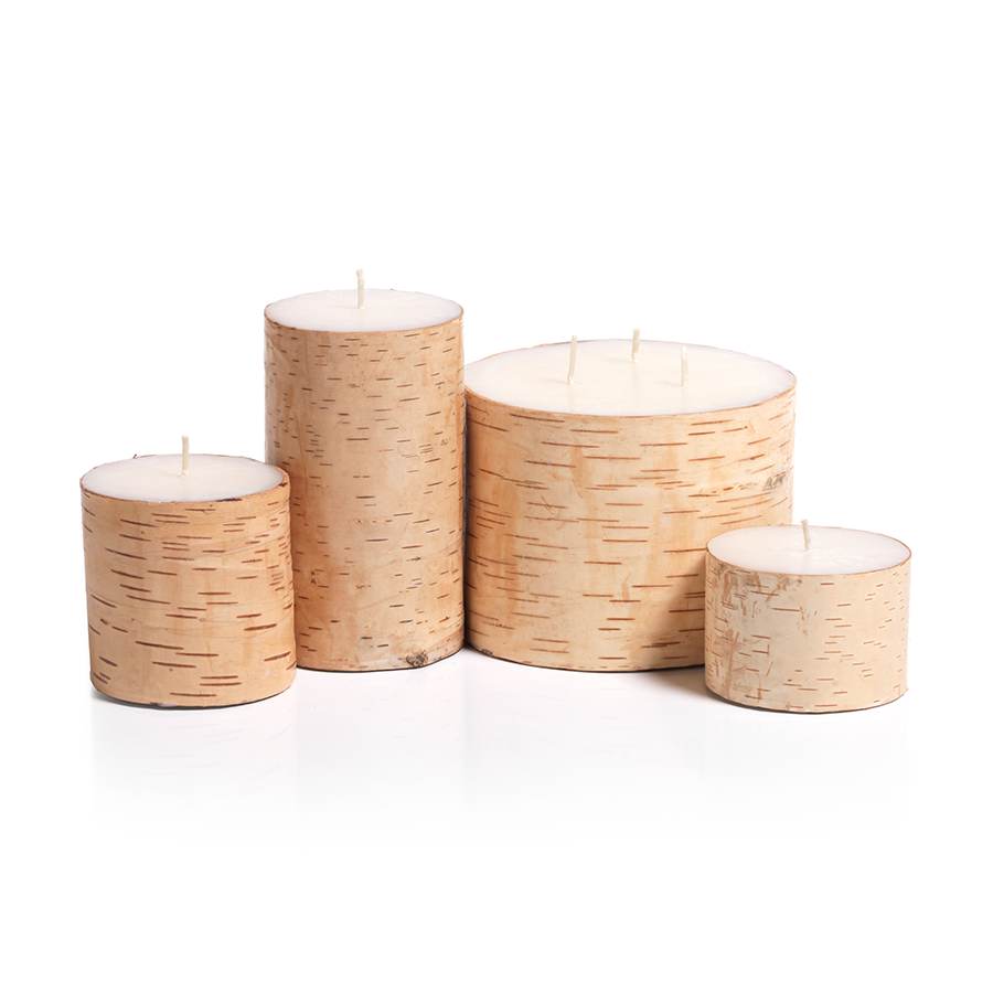 Birchwood Scented Pillar Candle