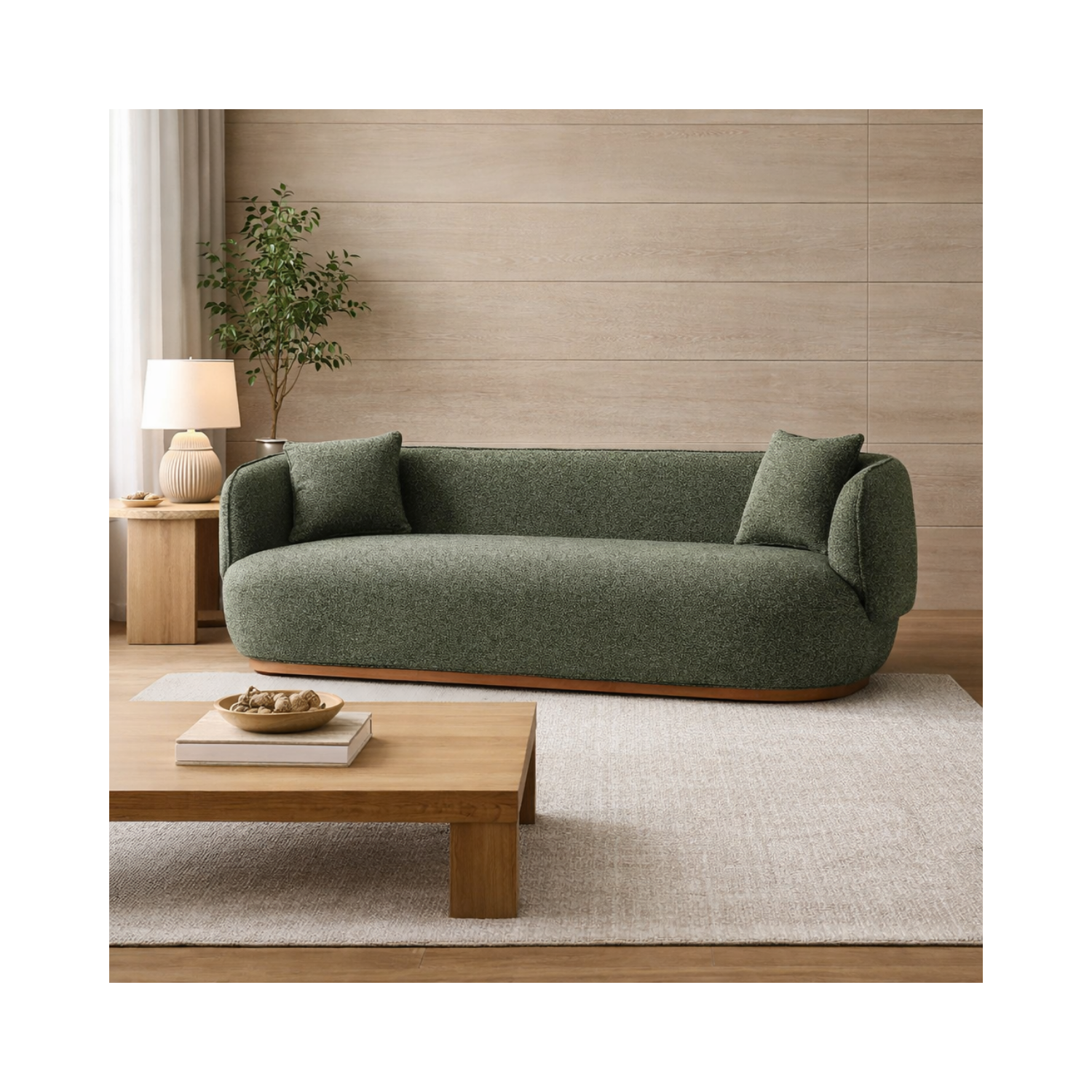 Luna Boucle Sofa w/2 Pillows-thumbmail-21