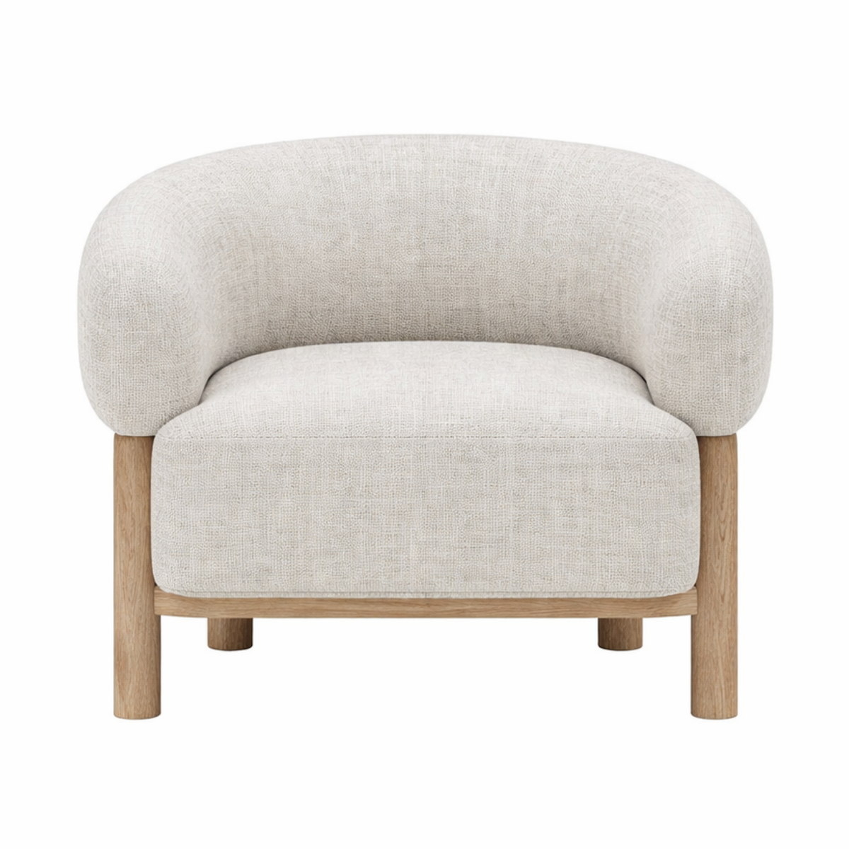 Konsta Accent Chair with Solid Wood Frame