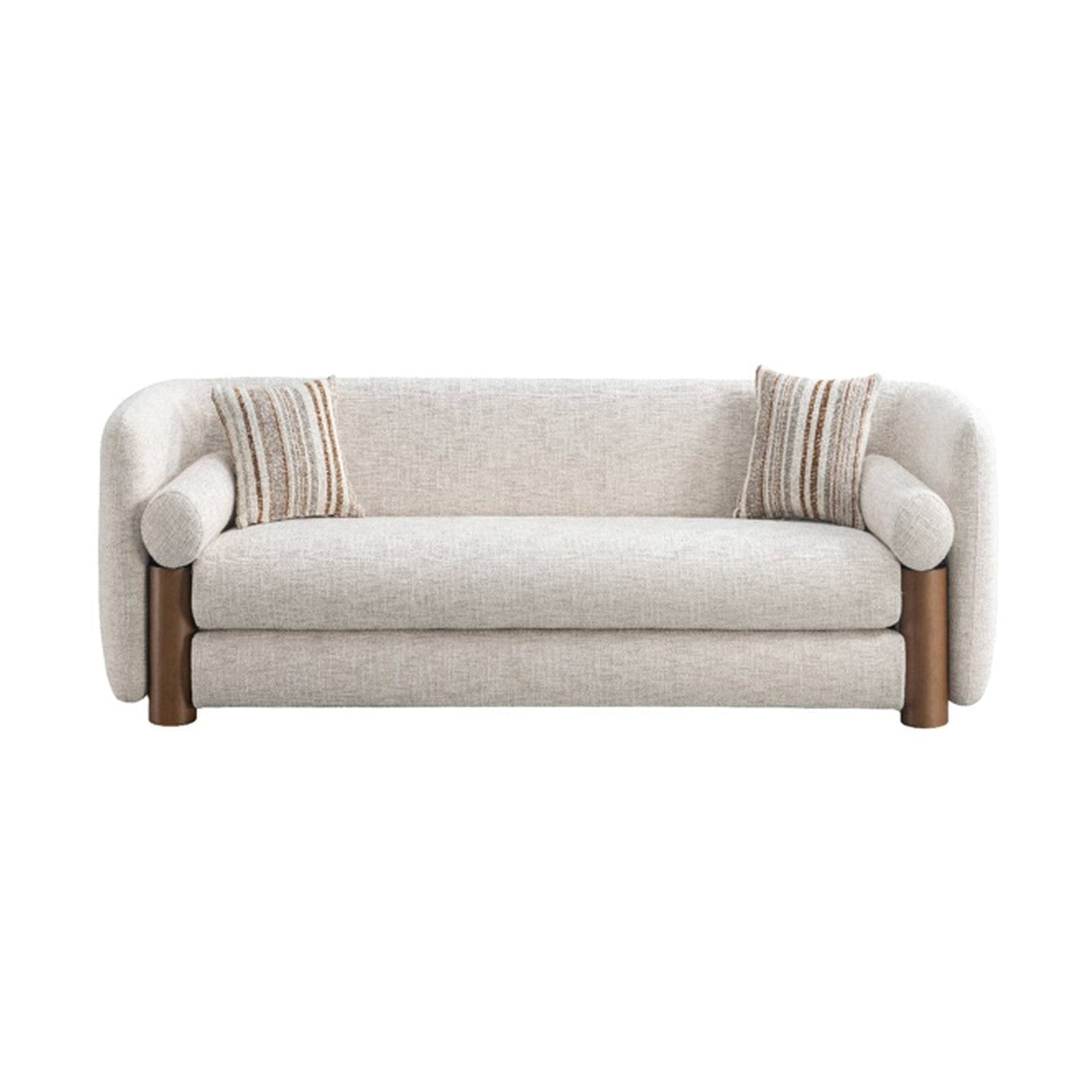 Veena Modern Upholstered Sofa with Pine Wood Frame
