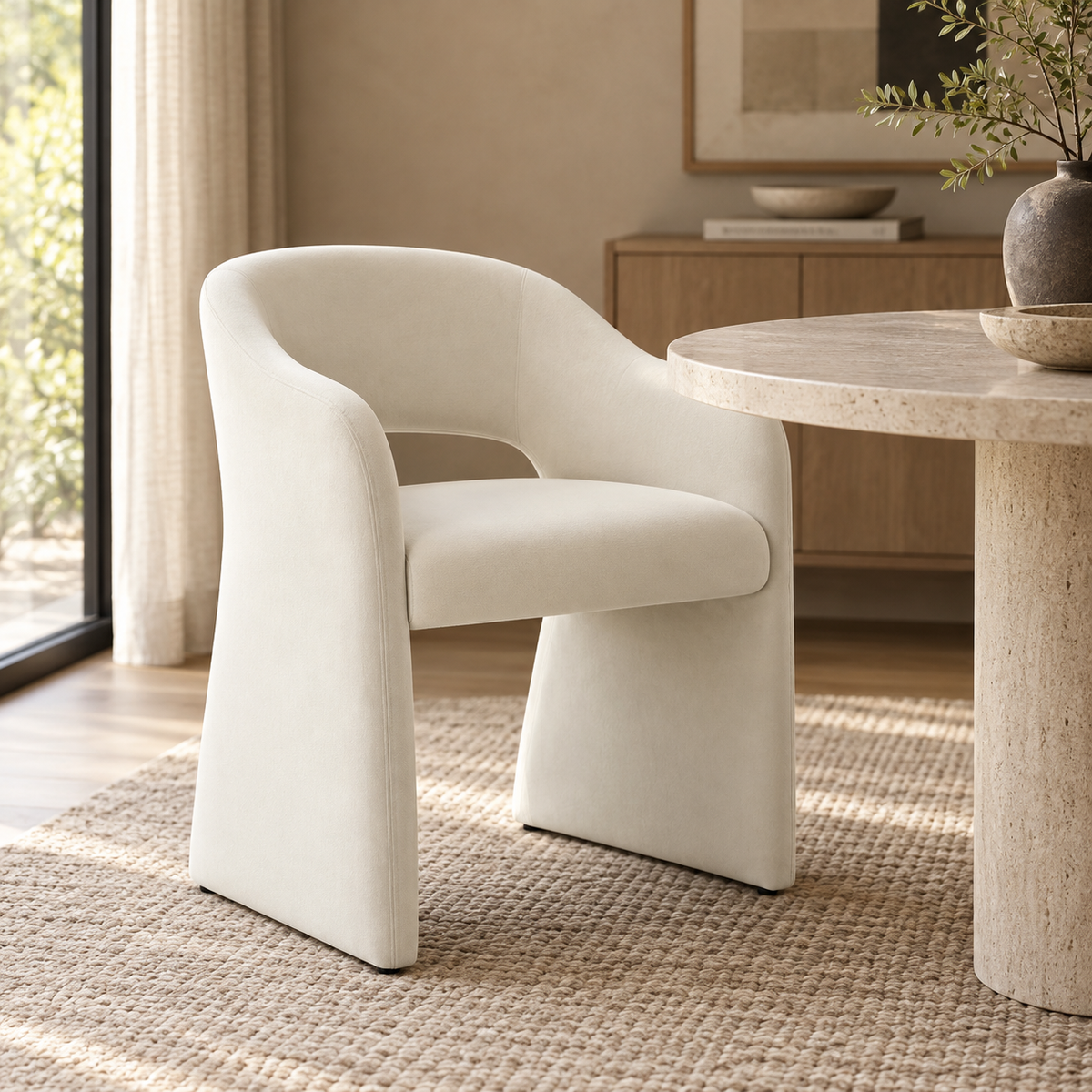 Vaya Premium Velvet Dining Chair – Dove-thumbmail-2