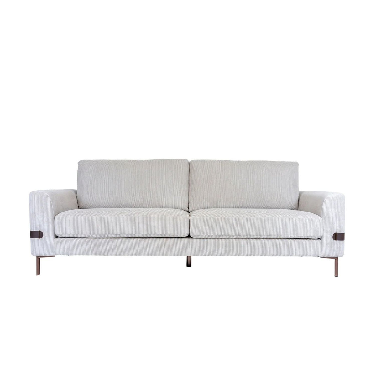 Vorda Corduroy Fabric Sofa - Vertical Lines-thumbmail-1