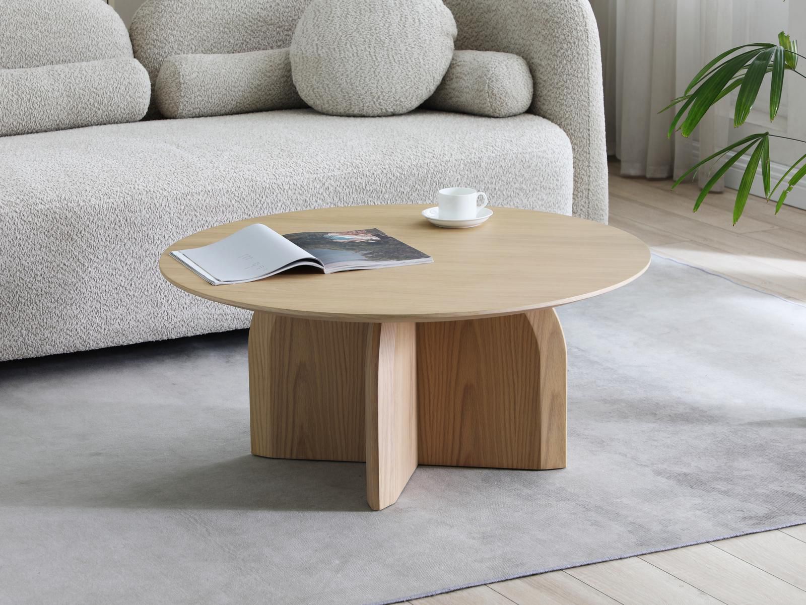 Hansen Round Wooden Coffee Table