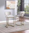 Monti Gold & Cream Velvet Counter Height Stool